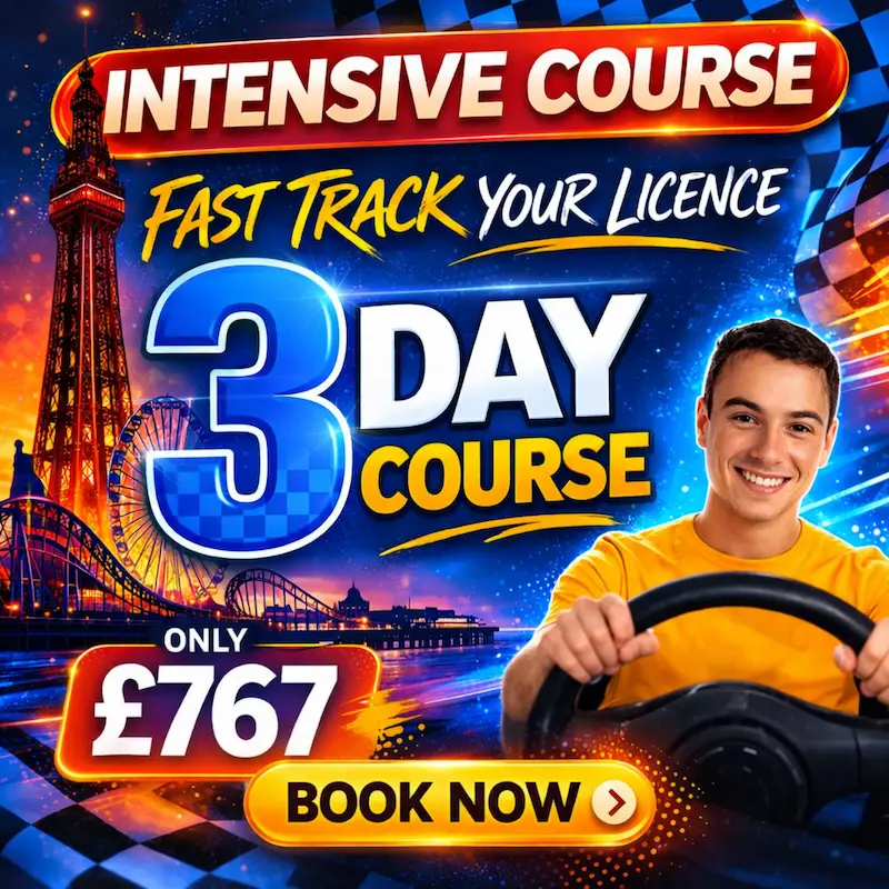 3 day intensive driving course blackpool
