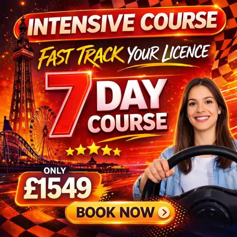 7 day intensive course driving blackpool
